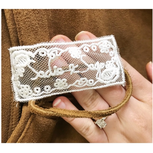 Tan Suede-like skirt - Sadie & Sage (size M) - Picture 6 of 6